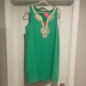 NWT Lilly Pulitzer Cheryl Soft Shift Dress, Myrtle Green, 12
